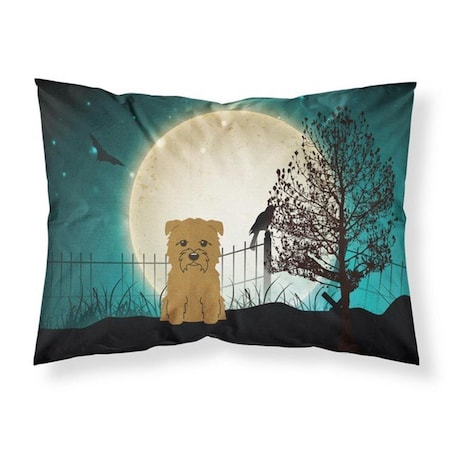 Micasa Halloween Scary Glen of Imal Tan Fabric Standard Pillowcase, 20.5 x 0.25 x 30 in. MI219384